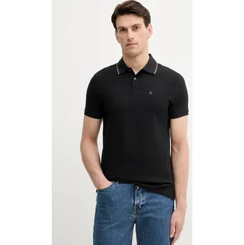 Bavlněné polo tričko Calvin Klein LV04LC239G černá 99X, vel. M