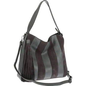 Dámská kabelka shopper A4 elegantní do práce italská MC428 Šedá