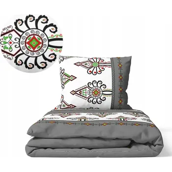 Povlečení Povlečení 160x200cm 2x70x80cm, 140g/m2, 100% bavlna Parzenica šedá