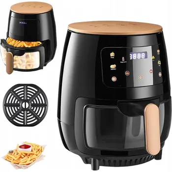 fritéza HORKOVZDUŠNÁ FRITÉZA BEZ OLEJE VELKÁ VÝKONNÁ AIR FRYER 2400W XL 6L