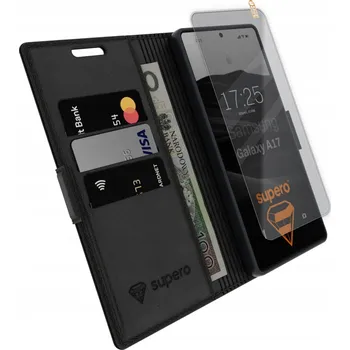 Pouzdro na mobilní telefon Flipové pouzdro SUPERO pro Samsung, Galaxy A17 5G, černé