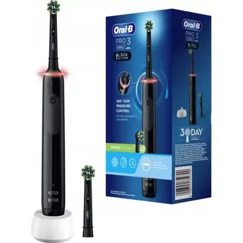 Elektrický zubní kartáček Elektrický Zubní Kartáček Oral-B Pro 3 3000 Cross Action Černý