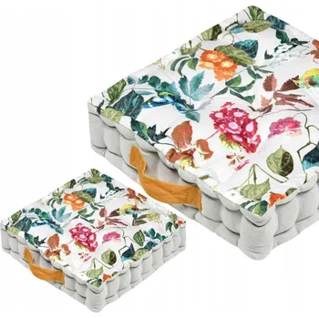 Polštář Polštář na podlahu EMMY 45x45 cm bílý