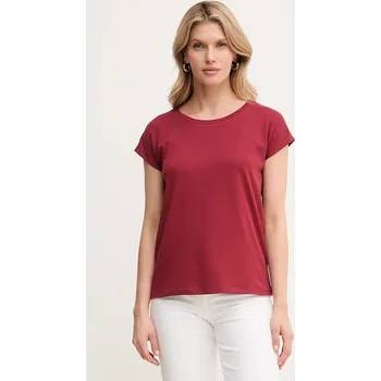 Bavlněné tričko MAX&Co. vínová barva, 2516941054200 93X, vel. M