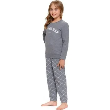 Dívčí pyžamo Dětské pyžamo Doctor Nap 5243 Šedá 122-128