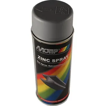 Barva ve spreji MOTIP 100% ZINEK ve spreji lak ve spreji pozink tlumič