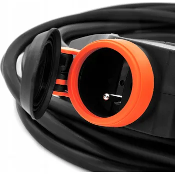 Napájecí kabel Zahradní Prodlužovací Kabel ELS Elektrotechnika 10 m, 3 ks černý