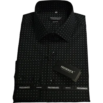 Pánská košile Pánská košile s dlouhým rukávem - střih SLIM - vzor F909 - 45