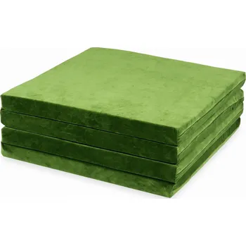 Hrací deka Podložka na hraní 120x120 cm pro děti, čtvercová skládací, Velvet Soft Oliwk