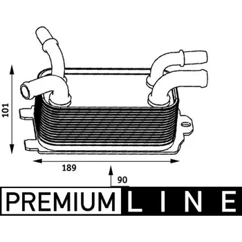 Chladič motoru Olejový chladič, motorový olej MAHLE CLC 60 000P