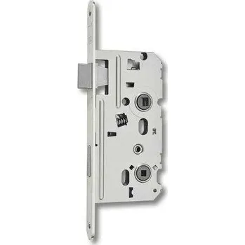 Hobes Zadlabací zámek K332 P 72/77/55/235x20mm WC6x6 bílý Zn plast.střelka+závora