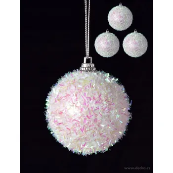 Vánoční ozdoba Zdobená Vánoční Koule vánoční koule 9 cm 4 ks