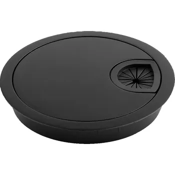 Nábytkové kování STRONG Průchodka kovová 60 mm černá