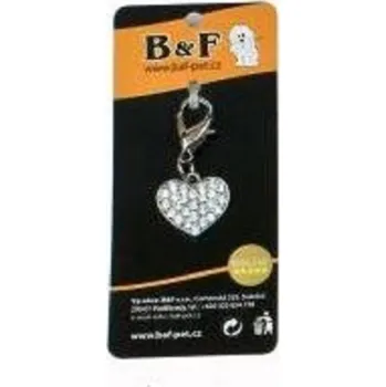 Přívěsek B+F Přívěsek srdíčko štras