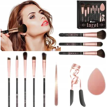 Kosmetický štětec Profesionální sada štětců na make-up a kleštičky na řasy – vysoce kvalitní komplet