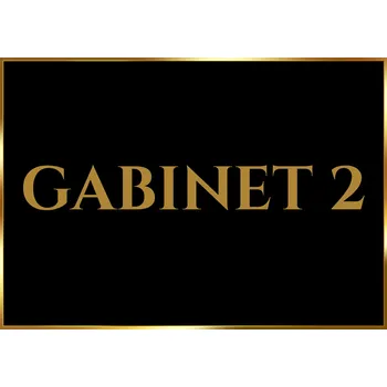 Laminovaná tabulka A5 Kabinet 2 ČERNÁ – informační štítek