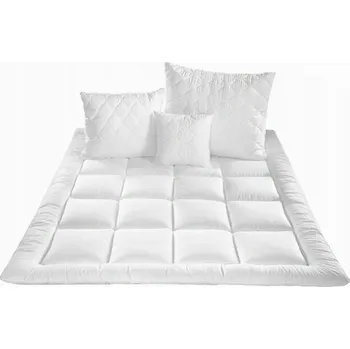 Polštář Set SCHON z dutého vlákna, prošívaný, přikrývka 140x200cm, polštář 70x90cm,