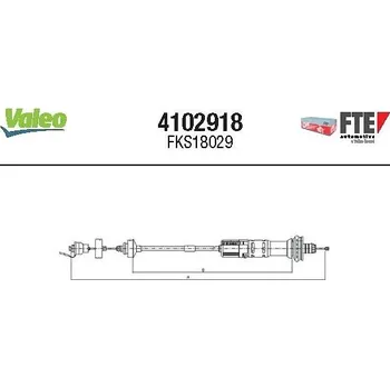 Spojkové lanko Tažné lanko, ovládání spojky FTE 4102918