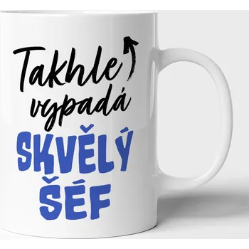 Hrnek pro kolegyni v práci "Takhle vypadá skvělá kolegyně" - 330 ml Kolegove/sef: Šéf