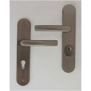 Dveřní kování A4/90 klika-klika s krytkou Al F9 nerez elox !!!