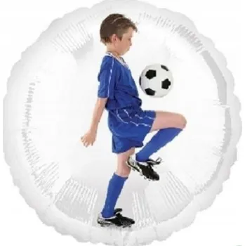 Balónek Fóliový balónek 18" Fotbalista s fotbalovým míčem Amscan