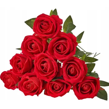 umělá květina SucceBuy Umělé Květy Růže 500ks Červené Umělé Růže na Valentýna
