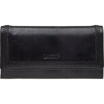 Peněženka Lagen dámská peněženka z pravé kůže černá