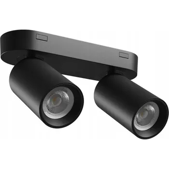 Elektrická zásuvka MADARA ALTRO Zásuvka pro 2 žárovky GU10 230V IP20 220X70X135MM ČERNÁ