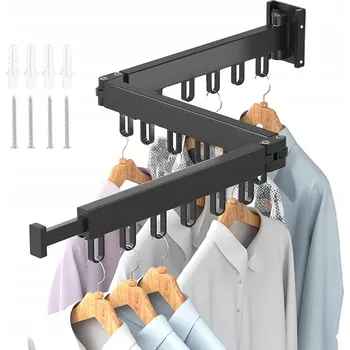 Věšák Věšák nerezová ocel černý 5 míst