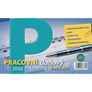 Kalendář Kalendář 2026 Pracovní daňový, stolní, 23 x 14 cm