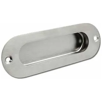 Mušle zadlabací oválná 120x40/12m,m NEREZ s otvory