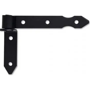 Dveřní kování Závěs vratový 200x30x5mm černý lak