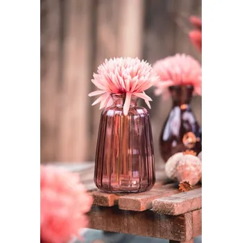 Váza Chaks Mini sklenená váza Verone - Ružová