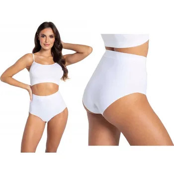 Kalhotky GATTA BRIGITTE COMFORT, bezešvé kalhotky BÍLÉ, L