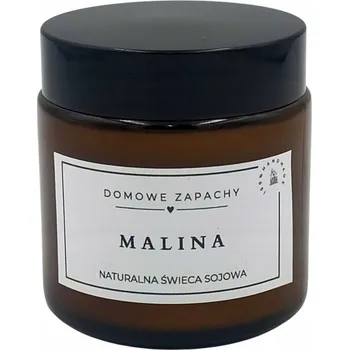Svíčka Sójová vonná svíčka MALINA 120 ML Domowezapachy