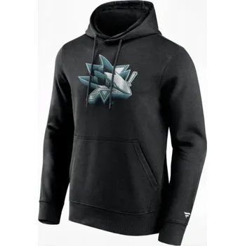 Pánská mikina Pánská mikina San Jose Sharks NHL Chrome Graphic Hoodie Black Velikost: L