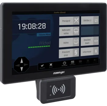 Docházkový systém AWT10 - Docházkový terminál s 10,1” dotykovým LCD, čtečkou, OS Windows.