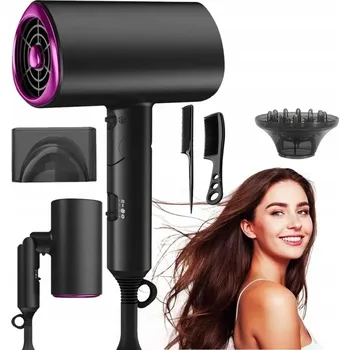 Fén VÝKONNÝ FÉN NA VLASY S DIFUZÉREM a Koncentrátorem 2000W Skládací