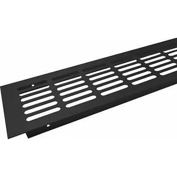 Větrací mřížka Větrací mřížka 100x400mm černá matná