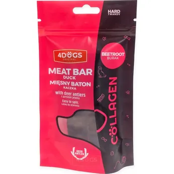 Pamlsek pro psa 4DOGS tyčinka s kachnou, červená řepa a parožím HARD 2 ks pro psa