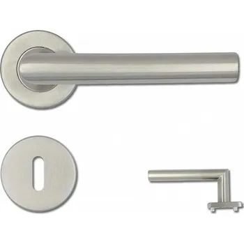 Dveřní kování SANDRA-R OK rozetové kování kulaté NEREZ