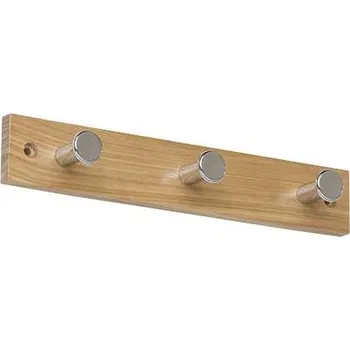 Nábytkové kování Domax Věšák oděvů WUF1 - světlé dřevo/chrom VELANO 54451