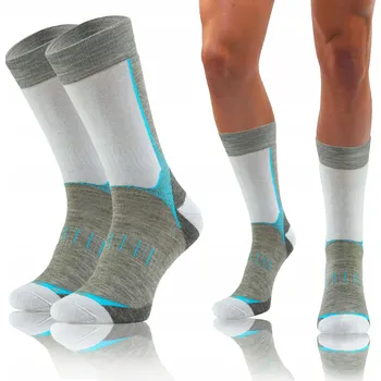 Pánská móda PONOŽKY TREKOVÉ vlněné, teplé ponožky NA ZIMU Sesto Senso *45-47