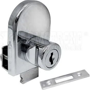 Zámek Armstrong Chrom 408 nábytkový na sklo