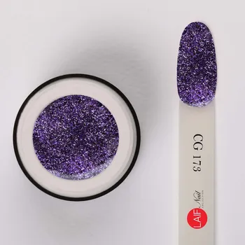 Umělé nehty Laif Třpytivý fialový UV/LED gel CG 173 Diamond Violet 6ml
