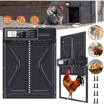 Vrták AUTOMATICKÉ DVEŘE PRO SLEPICE, AUTOMATICKÁ BATERIE DVEŘÍ PRO SLEPICE