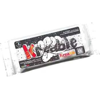 Modelovací hmota Samotvrdnoucí modelovací hmota, ČERNÁ GLITTER, 500 g/bal.