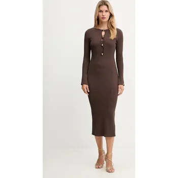 Dámské oblečení Šaty Marciano by Guess AGATHE 5BGK55.5891Z hnědá 89X, vel. 40
