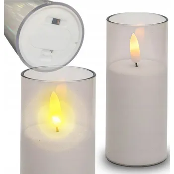 Svíčka LED SVÍČKA S EFEKTEM PLAMENE NÁHRADNÍ DO HŘBITOVNÍCH SVÍČEK LUCERNA SVĚTLO HŘBITOVNÍ SVÍČKA SVÍČKA