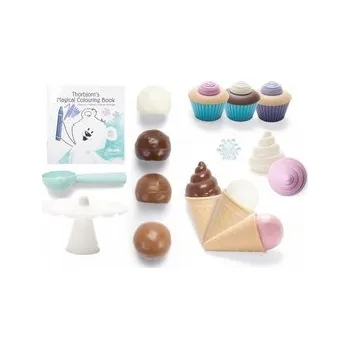 Dětská kuchyňka THORBJORN Dezertní sada se zmrzlinou a omalovánkou